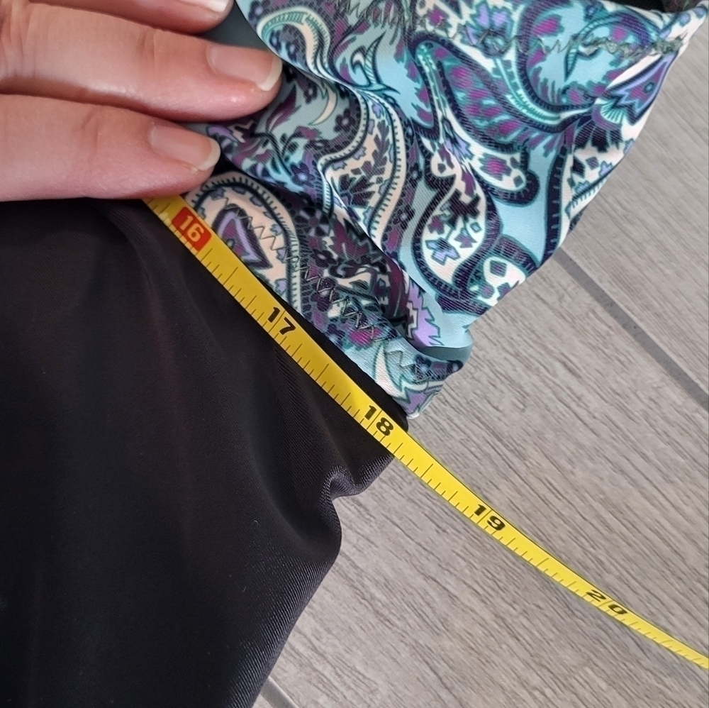 Summer Mae Paisley Print Adjustable Strap Swim Dress Size 18W - Picture 6 of 13